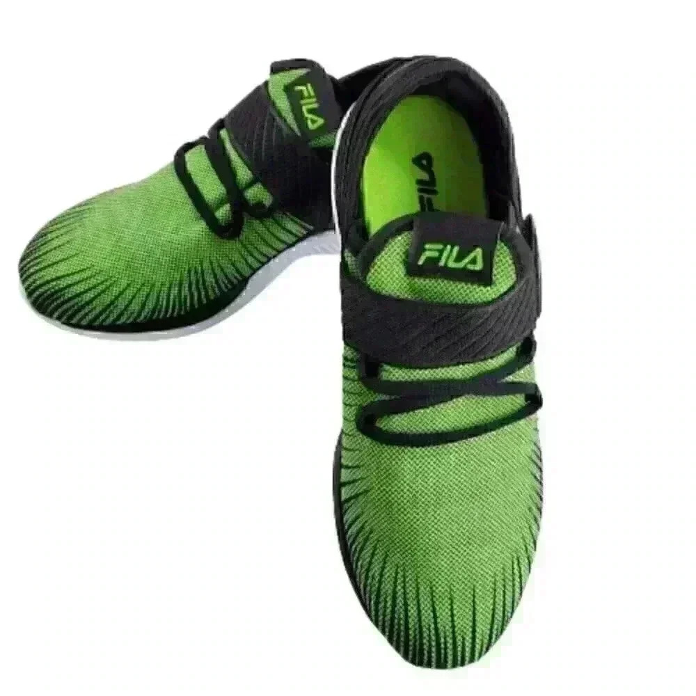 Fila Boys Fondato 3 Strap Sneakers Sz 7 Green Runn - Picture 8 of 10